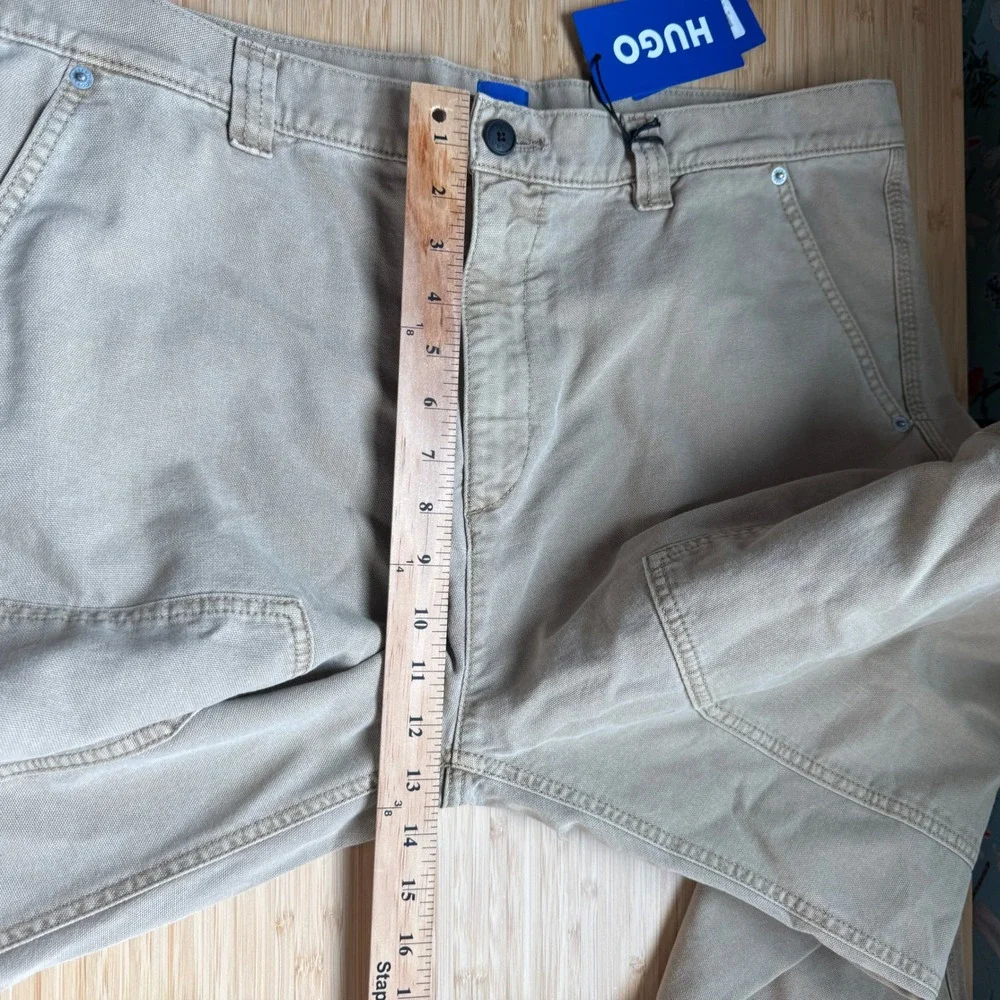 HUGO Boss Gloro242D Mens Carpenter Pants Medium Beige Double Knee XXL NEW